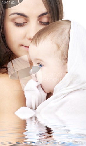 Image of safe in mother hands