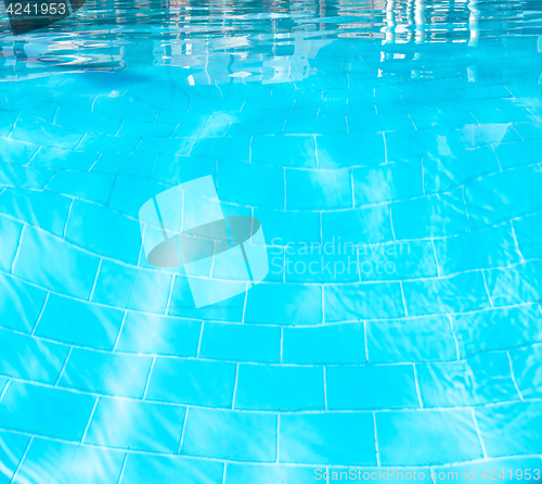 Image of The abstract swimming pool