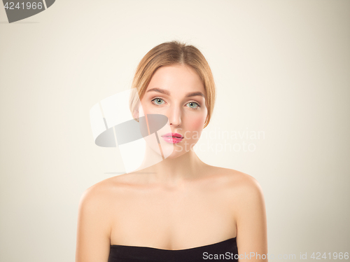 Image of Beautiful Girl face. Perfect skin