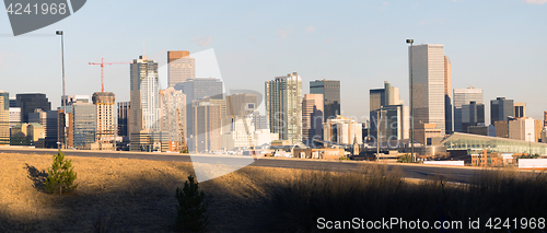 Image of Mile High City Denver Colorado Downtown Skyline