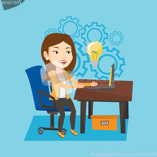Image of Successful business idea vector illustration.