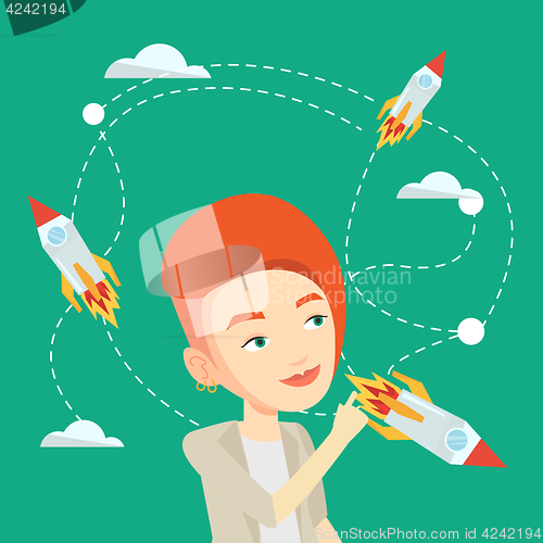 Image of Business start up vector illustration.