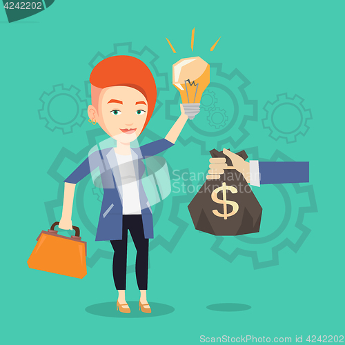 Image of Successful business idea vector illustration.