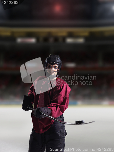 Image of hockey player portrait