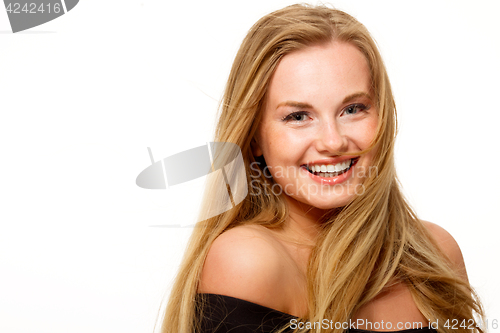Image of Beautiful girl with long hair