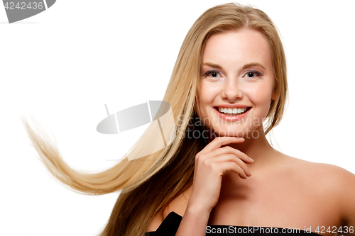 Image of Girl on blank white background