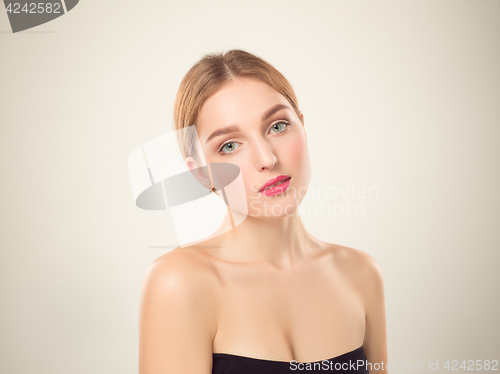 Image of Beautiful Girl face. Perfect skin