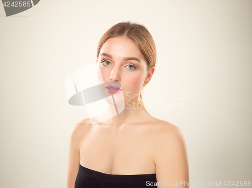Image of Beautiful Girl face. Perfect skin