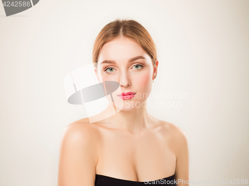 Image of Beautiful Girl face. Perfect skin