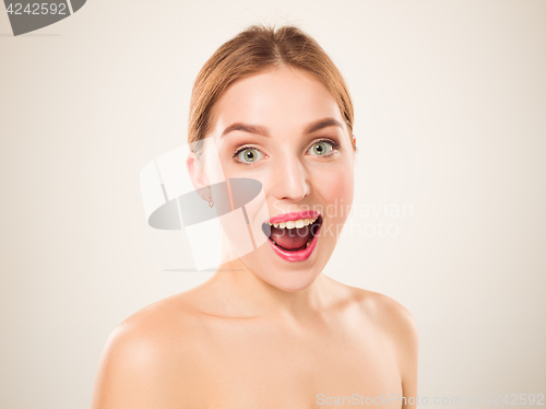 Image of Beautiful Girl face. Perfect skin