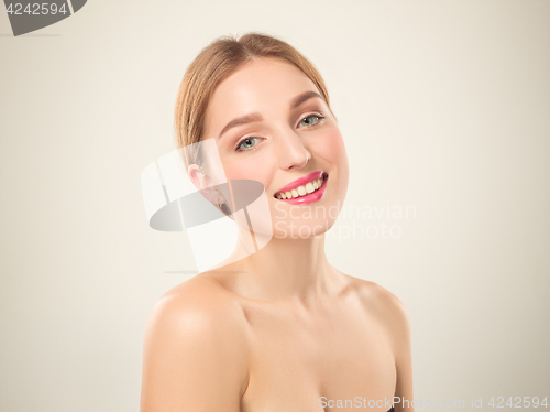 Image of Beautiful Girl face. Perfect skin