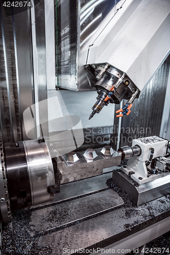 Image of Metalworking CNC milling machine.