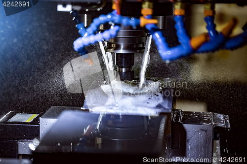 Image of Metalworking CNC milling machine.