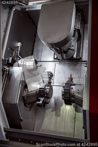 Image of Metalworking CNC milling machine.