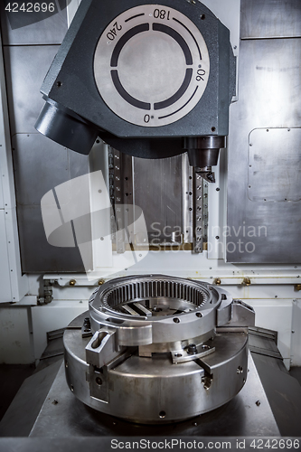 Image of Metalworking CNC milling machine.