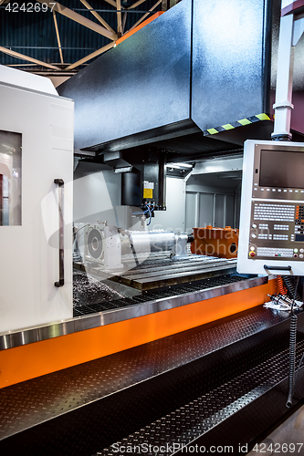 Image of Metalworking CNC milling machine.