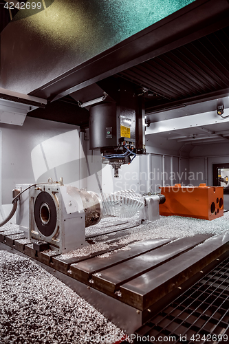 Image of Metalworking CNC milling machine.