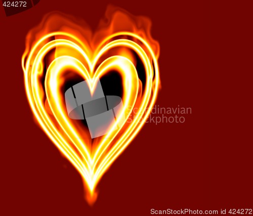Image of burning passion