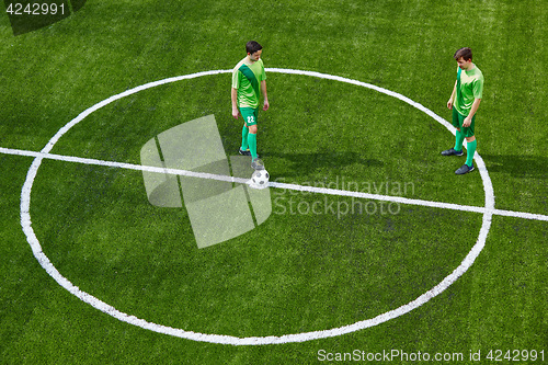 Image of Thq legs of soccer football player