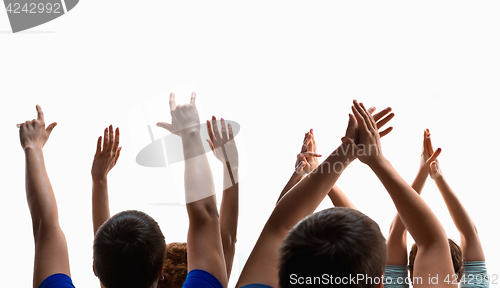 Image of The hands of fans during a concert