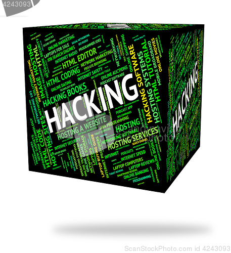 Image of Hacking Word Means Security Theft And Hacked