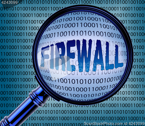 Image of Computer Firewall Indicates No Access And Bytes