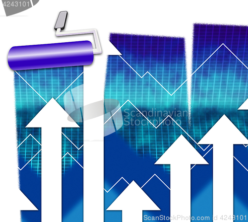 Image of Finance Graph Indicates Accounting Forecast And Figures