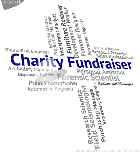Image of Charity Fundraiser Represents Occupations Aiding And Aid