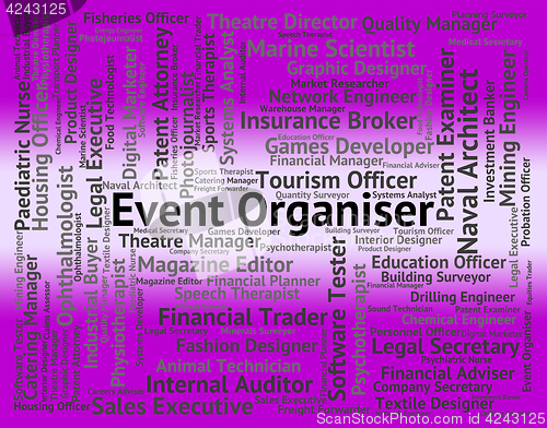 Image of Event Organiser Represents Work Occupations And Job