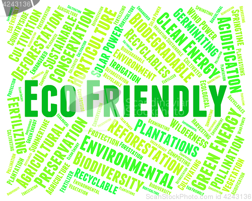 Image of Eco Friendly Means Go Green And Earth