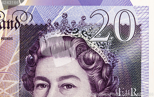 Image of Pound currency background - 20 Pounds