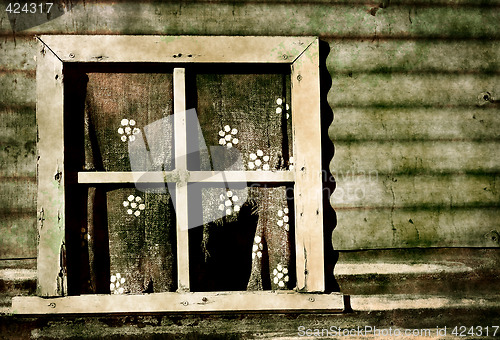 Image of old grunge window