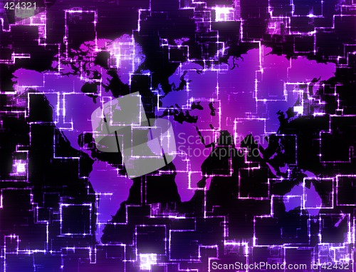 Image of high tech map