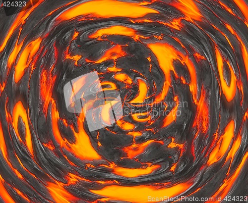 Image of swirling magma