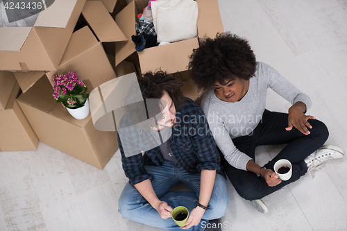 Image of Relaxing in new house