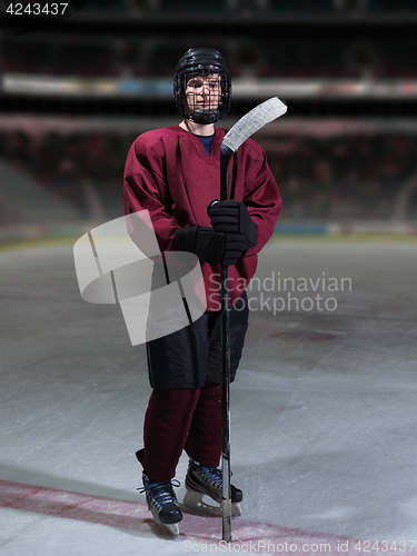 Image of hockey player portrait