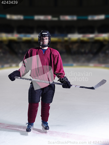 Image of hockey player portrait