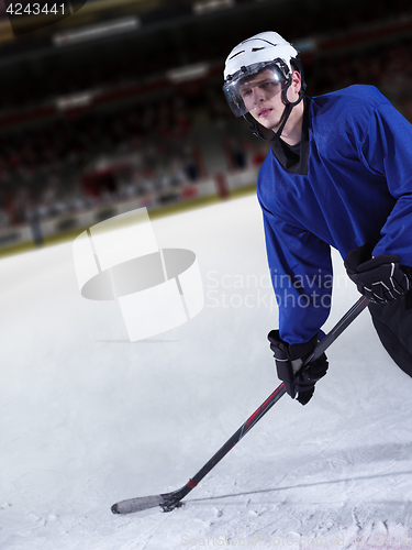 Image of ice hockey player in action