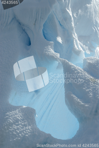 Image of Beautiful view of icebergs in Antarctica