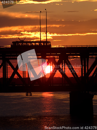 Image of Bridge in sunset