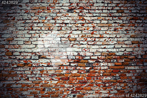 Image of vintage textural image of brick wall