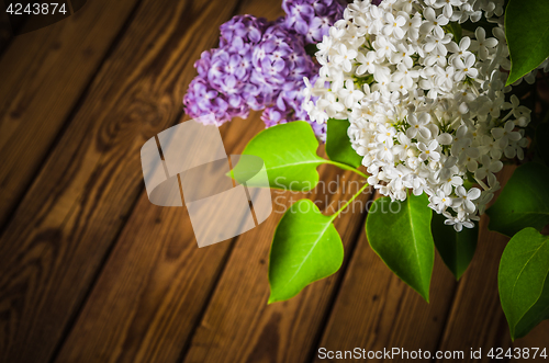 Image of Still-life with a bouquet of lilacs