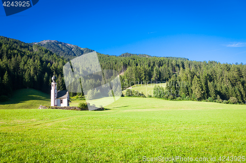 Image of The Church of San Giovanni in Dolomiti Region - italy