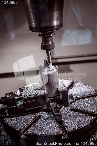 Image of Metalworking CNC milling machine.