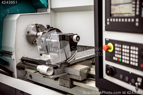 Image of Metalworking CNC milling machine.