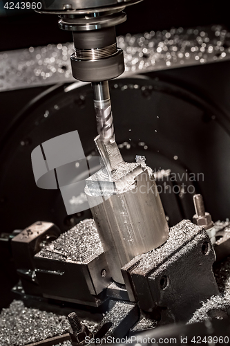 Image of Metalworking CNC milling machine.