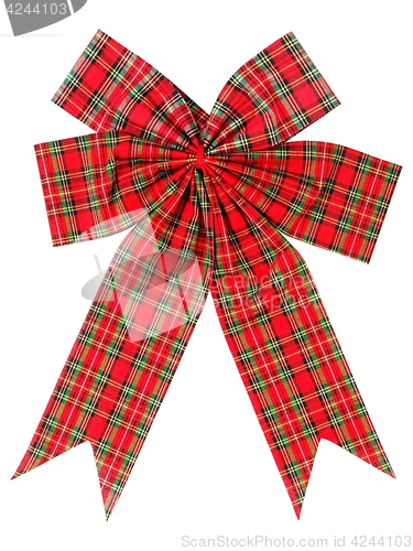 Image of Christmas bow on white