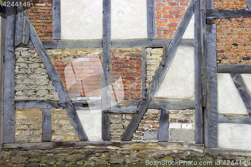 Image of Historic timber frame Construction in Detail