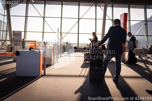 Image of Waiting at the gate at the airport