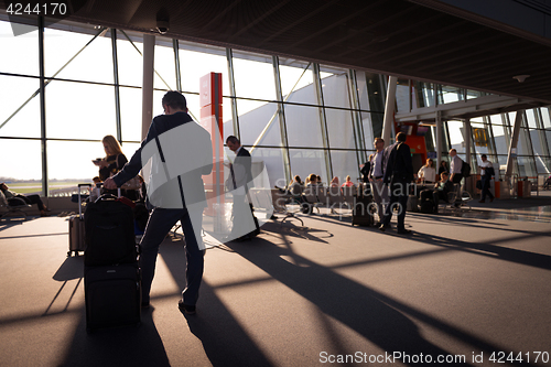 Image of Waiting at the gate at the airport